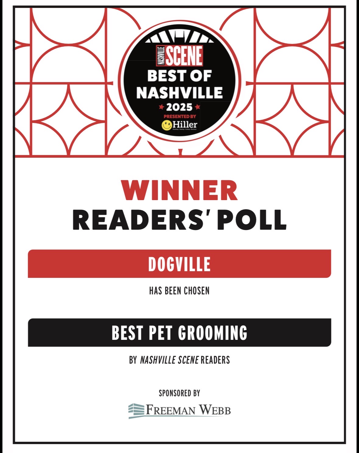 Best Pet Grooming Award